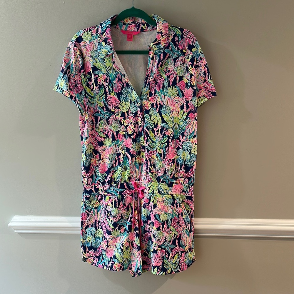 Lilly Pulitzer Multicolor romper ! XL super cute